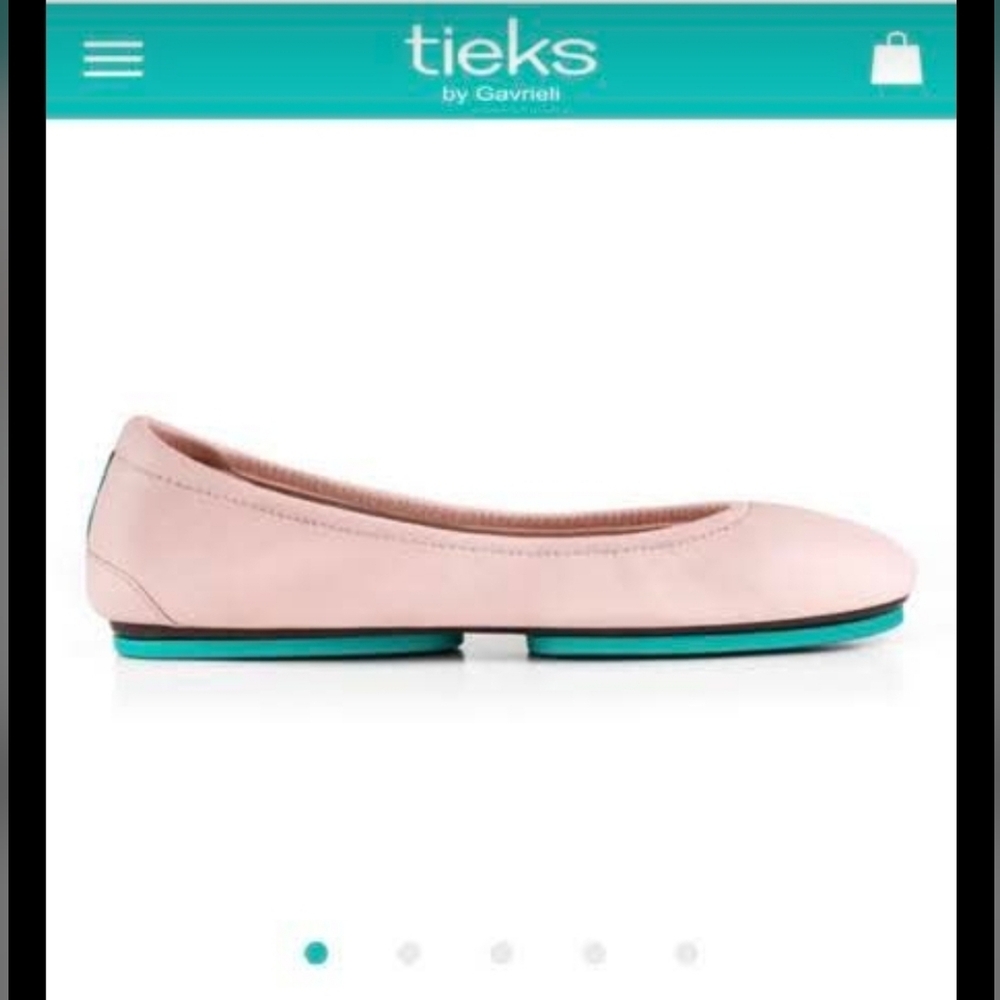 Tieks Ballerina Pink Flats NWT